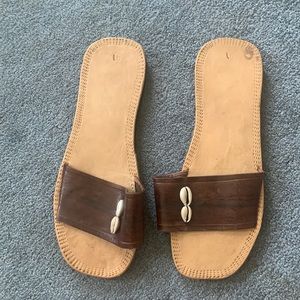 Senegalese hand made leather sandals